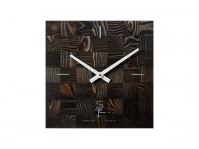 Часы настенные SLT 5195 CHESS BLACK WOOD в Витиме - vitim.mebel-nsk.ru | фото