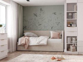 Диван-кровать Бенто (крем) в Витиме - vitim.mebel-nsk.ru | фото