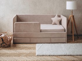 Диван-кровать Happy (бежевый) в Витиме - vitim.mebel-nsk.ru | фото