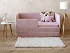 Диван-кровать Happy (розовый) в Витиме - vitim.mebel-nsk.ru | фото