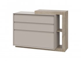 Комод 1200 22 J-Э Этна (дуб эндгрей/кашемир) в Витиме - vitim.mebel-nsk.ru | фото