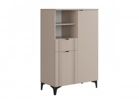 Комод 2 Рич (кашемир/фрапучино матовый/черный) в Витиме - vitim.mebel-nsk.ru | фото