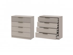 Комод 4 ящика (ЛДСП/МДФ) Эккервуд (меланж) в Витиме - vitim.mebel-nsk.ru | фото