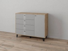 Комод «Катрин-13» (дуб крафт серый/серый) в Витиме - vitim.mebel-nsk.ru | фото