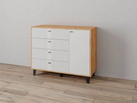 Комод «Катрин-13» (дуб крафт золотой/карбон фарфор) в Витиме - vitim.mebel-nsk.ru | фото