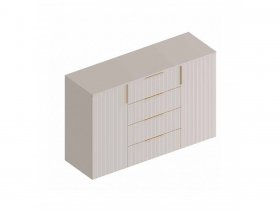 Комод с 4 ящ., 2створ. «Тефия» (тефия/софт сантьяго) в Витиме - vitim.mebel-nsk.ru | фото