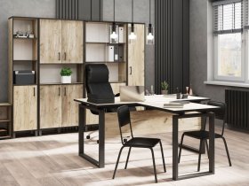 Комплект Гермес лофт (дуб крафт серый) в Витиме - vitim.mebel-nsk.ru | фото