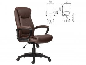 Кресло офисное BRABIX Enter EX-511, коричневое в Витиме - vitim.mebel-nsk.ru | фото