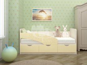 Кровать детская Бабочки 1,6 м в Витиме - vitim.mebel-nsk.ru | фото