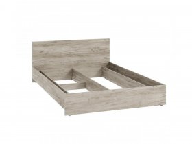 Кровать двухспальная КР-160 Ронда (дуб крафт серый) в Витиме - vitim.mebel-nsk.ru | фото