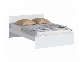 Кровать двуспальная 1,4м Бруклин СБ-3353 (белый) в Витиме - vitim.mebel-nsk.ru | фото