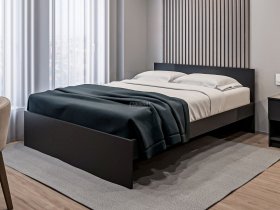 Кровать двуспальная 1,6м Бруклин СБ-3354 (диамант серый) в Витиме - vitim.mebel-nsk.ru | фото