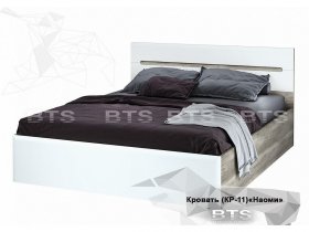Кровать двуспальная 1,6 м  Наоми КР-11 в Витиме - vitim.mebel-nsk.ru | фото