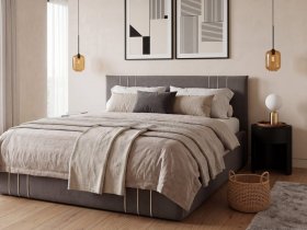 Кровать двуспальная 1,6м с подъем. мех. Леванте в Витиме - vitim.mebel-nsk.ru | фото