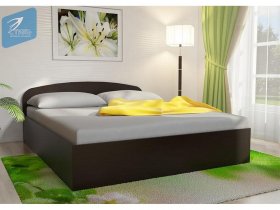 Кровать двуспальная 1,6м с подъем. мех. (венге) в Витиме - vitim.mebel-nsk.ru | фото