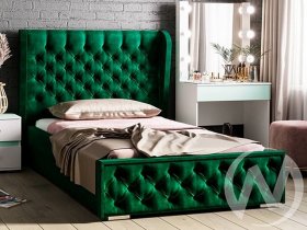 Кровать двуспальная с под.мех. 1,6м Франческа (изумруд) в Витиме - vitim.mebel-nsk.ru | фото