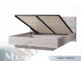 Кровать двуспальная с подъем. мех. 1,6 м  Кимберли КР-13 в Витиме - vitim.mebel-nsk.ru | фото