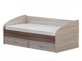 Кровать односпальная с ящиками 0,9 м-1 в Витиме - vitim.mebel-nsk.ru | фото