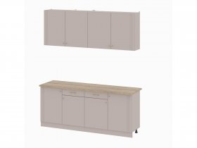 Кухонный гарнитур 2,0м Одетта (меланж/дуб сонома) в Витиме - vitim.mebel-nsk.ru | фото
