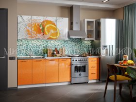 Кухонный гарнитур Апельсин в Витиме - vitim.mebel-nsk.ru | фото