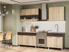 Кухонный гарнитур Босфор 2,0м (дуб сонома/венге) в Витиме - vitim.mebel-nsk.ru | фото