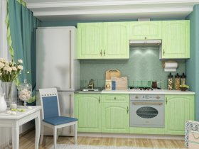 Кухонный гарнитур Монако (фисташка) 2,1 м в Витиме - vitim.mebel-nsk.ru | фото