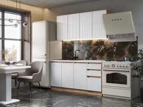 Кухонный гарнитур Ника 1,6 м (белый) в Витиме - vitim.mebel-nsk.ru | фото