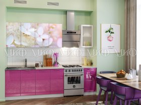 Кухонный гарнитур Вишневый цвет в Витиме - vitim.mebel-nsk.ru | фото