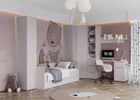 Модульная детская «Тефия» (тефия/софт сантьяго) в Витиме - vitim.mebel-nsk.ru | фото