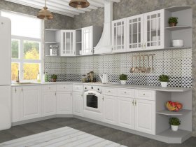 Модульная кухня Гранд (белый) в Витиме - vitim.mebel-nsk.ru | фото