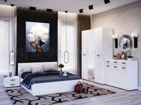 Модульная спальня Нэнси NEW в Витиме - vitim.mebel-nsk.ru | фото