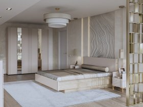 Модульная спальня Одетта (дуб эндгрей/меланж) в Витиме - vitim.mebel-nsk.ru | фото