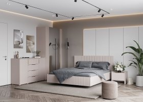 Модульная спальня «Тефия» (тефия/софт сантьяго) в Витиме - vitim.mebel-nsk.ru | фото