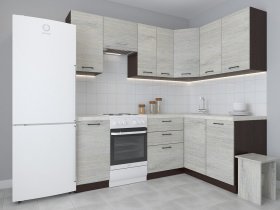 Модульная угловая кухня 1,4м*2,1м Лада (пикард) в Витиме - vitim.mebel-nsk.ru | фото