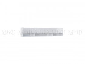 Полка Оливия (белый/белый глянец холодный) в Витиме - vitim.mebel-nsk.ru | фото
