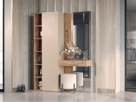 Прихожая Ева (кашемир/дуб вотан) в Витиме - vitim.mebel-nsk.ru | фото