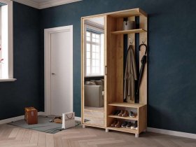 Прихожая «Ларго-2» (дуб крафт золотой) в Витиме - vitim.mebel-nsk.ru | фото