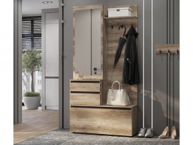 Прихожая ПР-04 Энигма (венге/дуб каньон) в Витиме - vitim.mebel-nsk.ru | фото