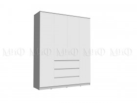 Шкаф 1600 с ящиками Челси (белый) в Витиме - vitim.mebel-nsk.ru | фото