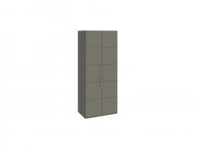 Шкаф для одежды с 2 дверями Наоми (джут/фон серый) СМ-208.07.03 в Витиме - vitim.mebel-nsk.ru | фото