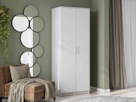 Шкаф двухстворчатый ШК-2 (белый текстурный) в Витиме - vitim.mebel-nsk.ru | фото