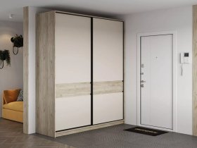Шкаф-купе Бостон ШК-005 (2.0 м) (дуб крафт серый/кашемир) в Витиме - vitim.mebel-nsk.ru | фото