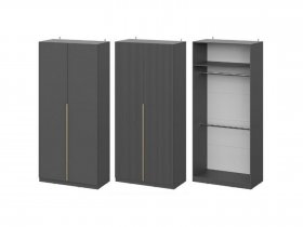 Шкаф ШК-100 Эккервуд (графит) в Витиме - vitim.mebel-nsk.ru | фото