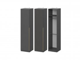 Шкаф ШК-50 Эккервуд (графит) в Витиме - vitim.mebel-nsk.ru | фото