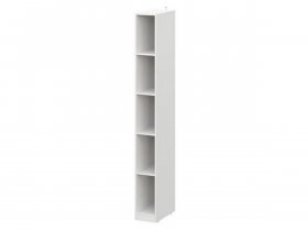Шкаф-стеллаж ШК-25 Эккервуд (белый) в Витиме - vitim.mebel-nsk.ru | фото