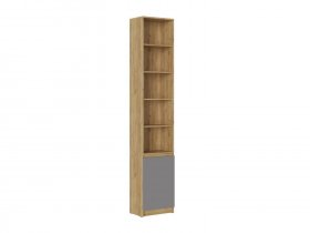 Стеллаж Бостон СЖ-001 (дуб крафт золотой/серый шифер) в Витиме - vitim.mebel-nsk.ru | фото