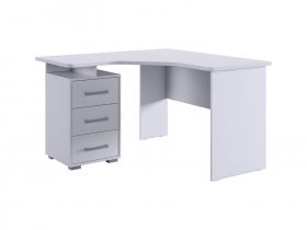 Стол компьютерный 1200 угловой Лайт-2 (белый/белый) в Витиме - vitim.mebel-nsk.ru | фото