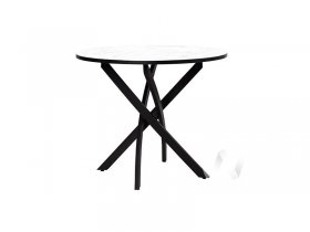 Стол обеденный Лион (мрамор белый/черный) в Витиме - vitim.mebel-nsk.ru | фото