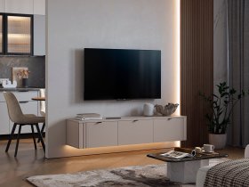 Тумба 2 Рич (кашемир/фрапучино матовый/черный) в Витиме - vitim.mebel-nsk.ru | фото