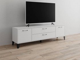 Тумба под ТВ Парус-13 (белый) в Витиме - vitim.mebel-nsk.ru | фото